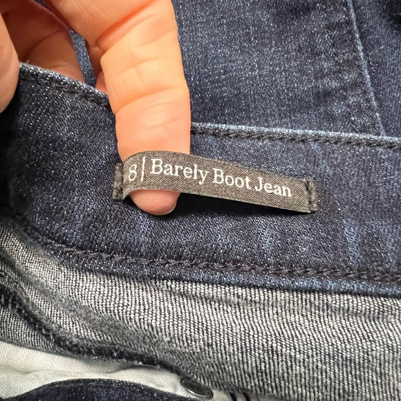 Talbots size 8 Barely Boot Jean, very dark blue. No flaws. EUC. - Picture 6 of 8